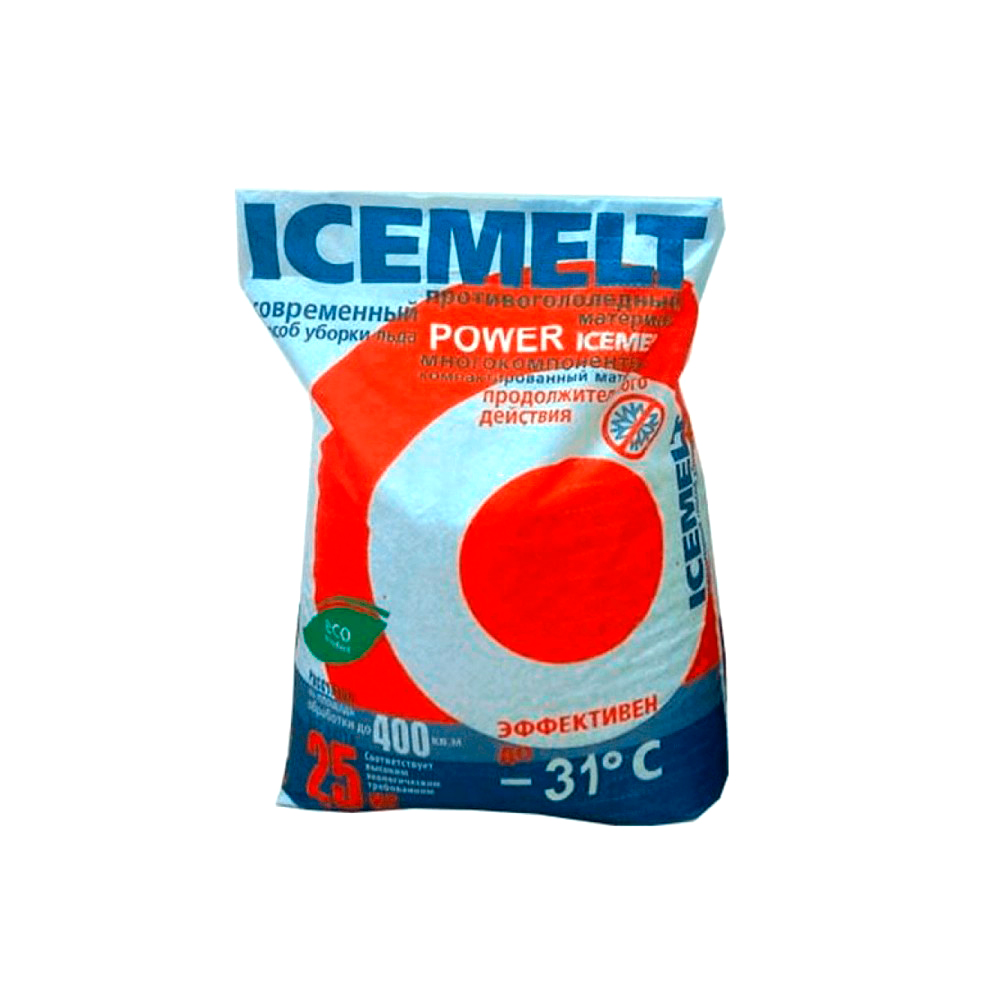 Противогололедный реагент ICEMELT Power, 25 кг