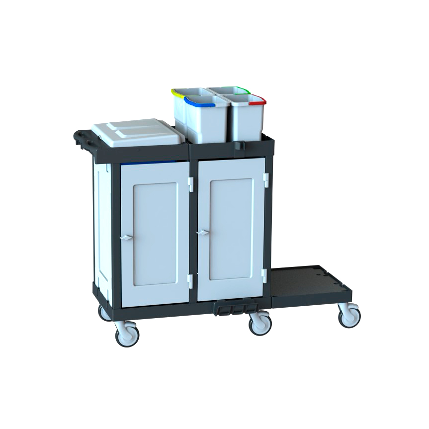 Тележка уборочная многофункциональная STAFF C 451 SD2 4х8л, 1х20л