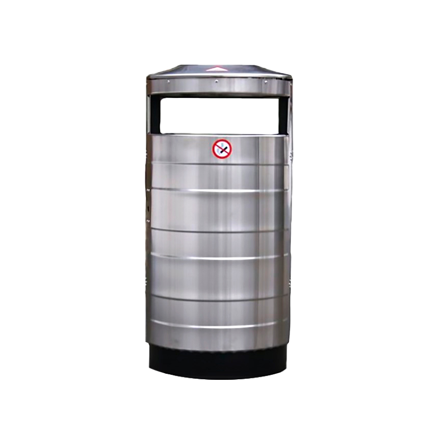 Мусорная урна-пепельница Darba Spars Tornis 70l AISI из нержавеющей стали 70 л