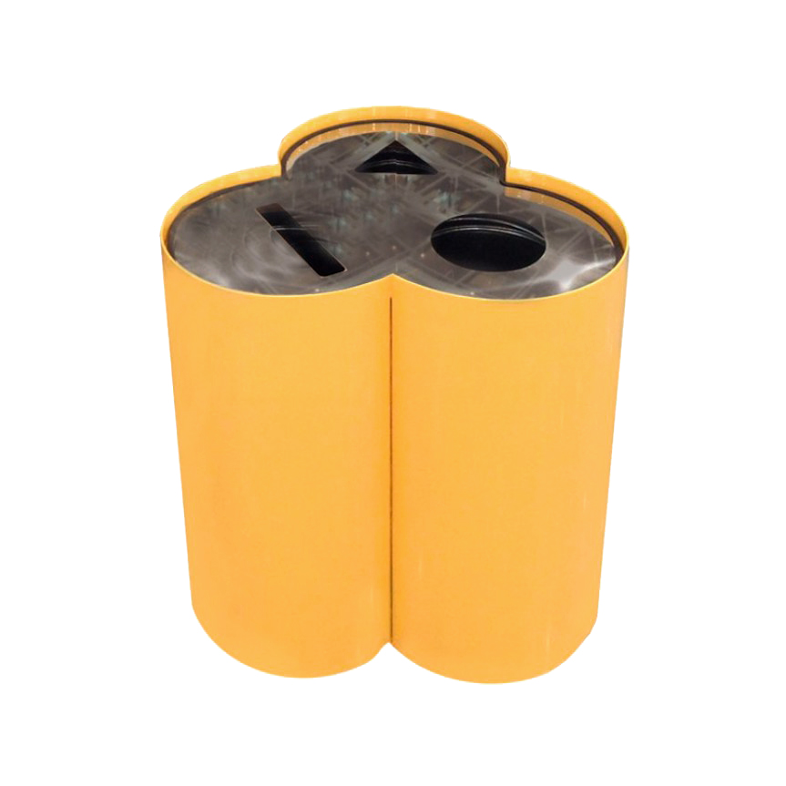 Урна PANDA STEEL Бонго из черной стали 114 л