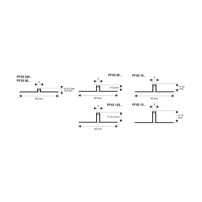 Деформационный шов из ПВХ PROFLEX 5 PFX5 08