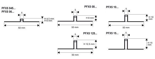 Деформационный шов из ПВХ PROFLEX 5 PFX5 125