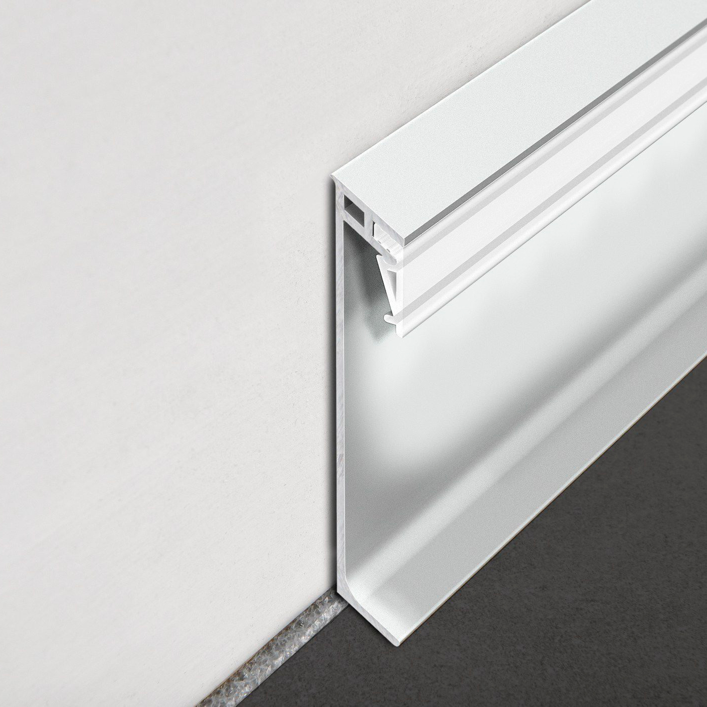 Плинтус самоклеящийся светодиодны из анодированного алюминия PROSKIRTING GILED PKGLEDAA 80