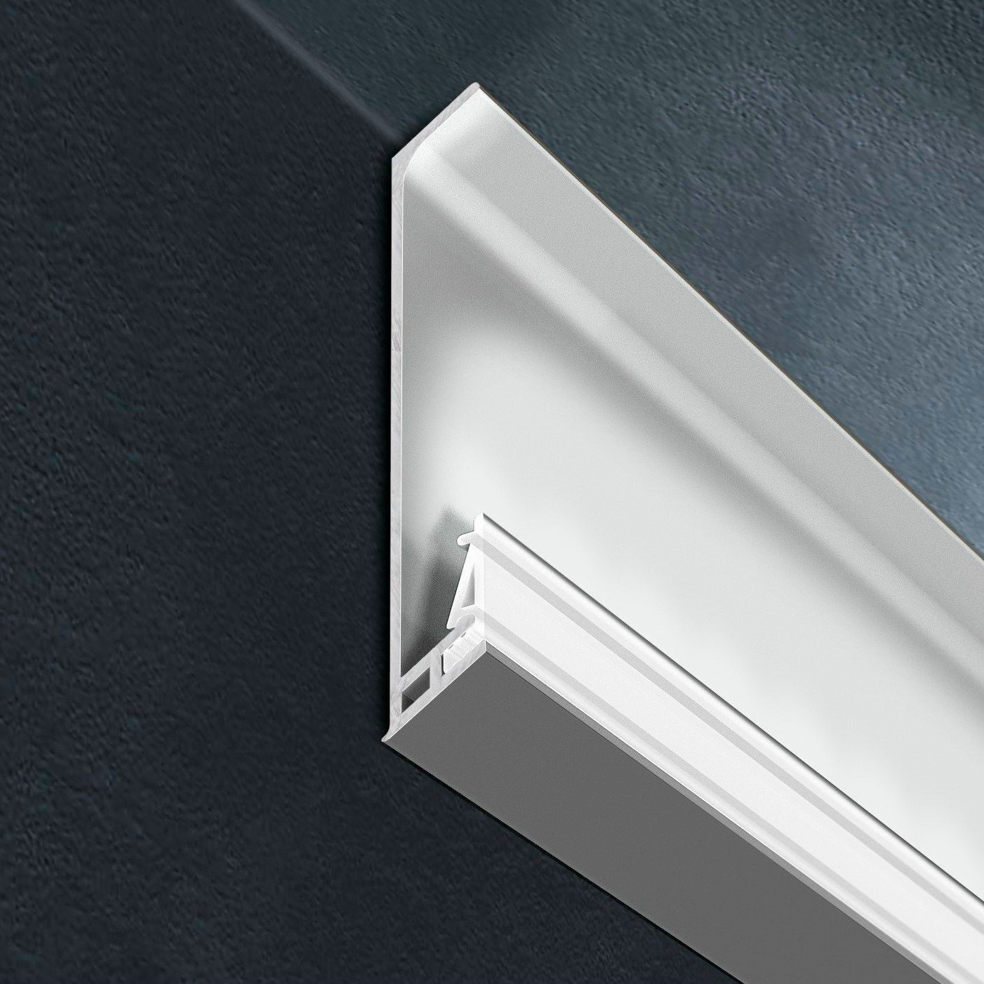 Плинтус самоклеящийся светодиодны из анодированного алюминия PROSKIRTING GILED PKGLEDAA 100