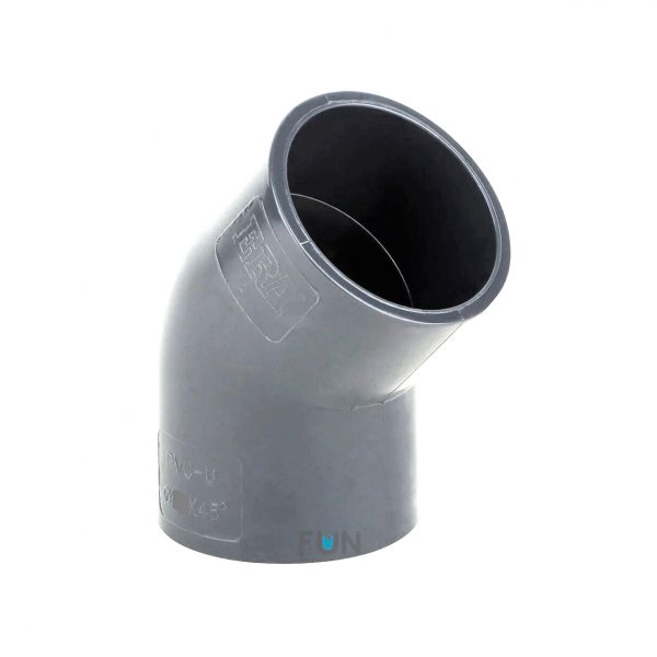 Угол ПВХ 45/110 градусов. d110mm. PN10 ERA