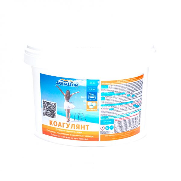 Коагулянт (картриджи по 5 таблеток 25 г) Aqualeon