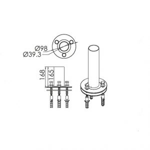 Анкер для лестниц AISI-304 HIDROTERMAL (НТ) (комплект 2 шт.)