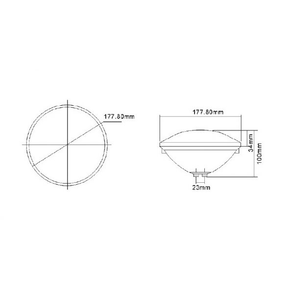 Лампа HIDROTERMAL PAR56 315 LEDs RGB 24w/12v (НТ) с пультом управления
