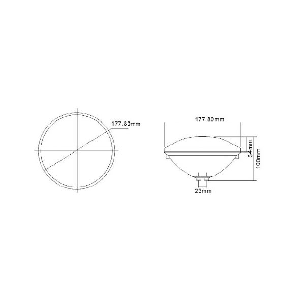 Лампа HIDROTERMAL PAR56 351 LEDs RGB 30w/12v (НТ) с пультом управления