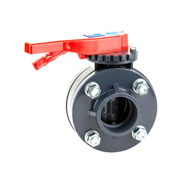 Дросельная заслонка (с фланцами и болтами) ПВХ d90mm.