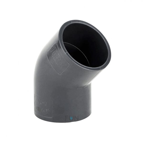 Угол ПВХ 45/63 градусов. d63mm. PN10 ERA