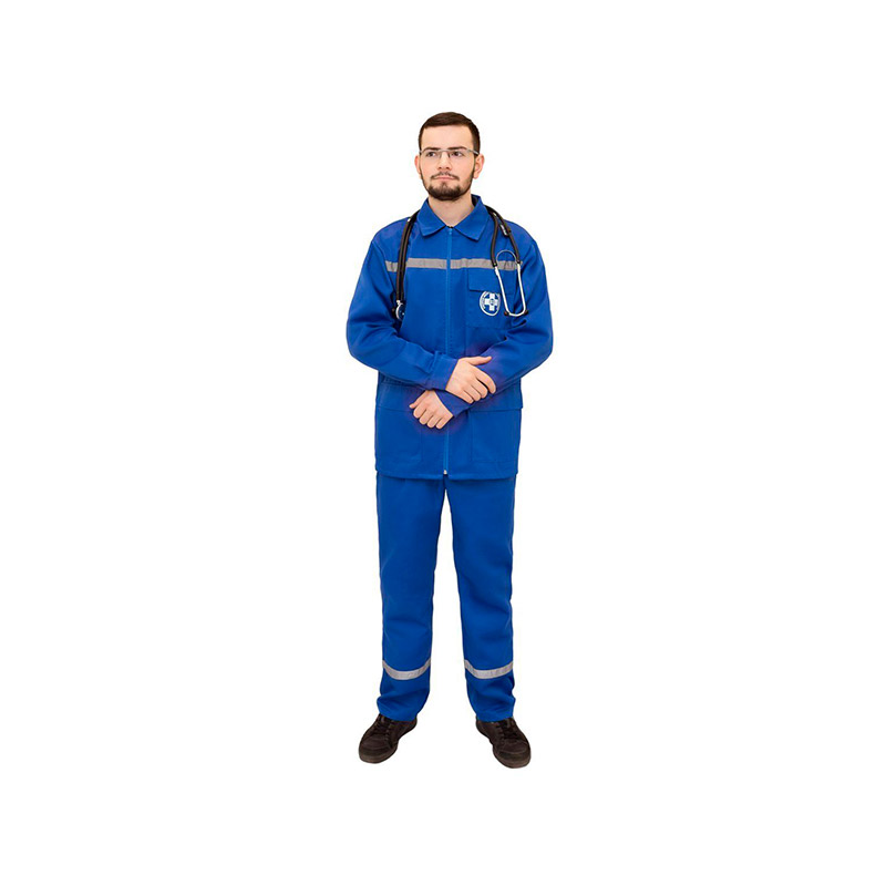 Костюм демисезонный мужской Скорая помощь СТ (тк.Темп,210), васильковый