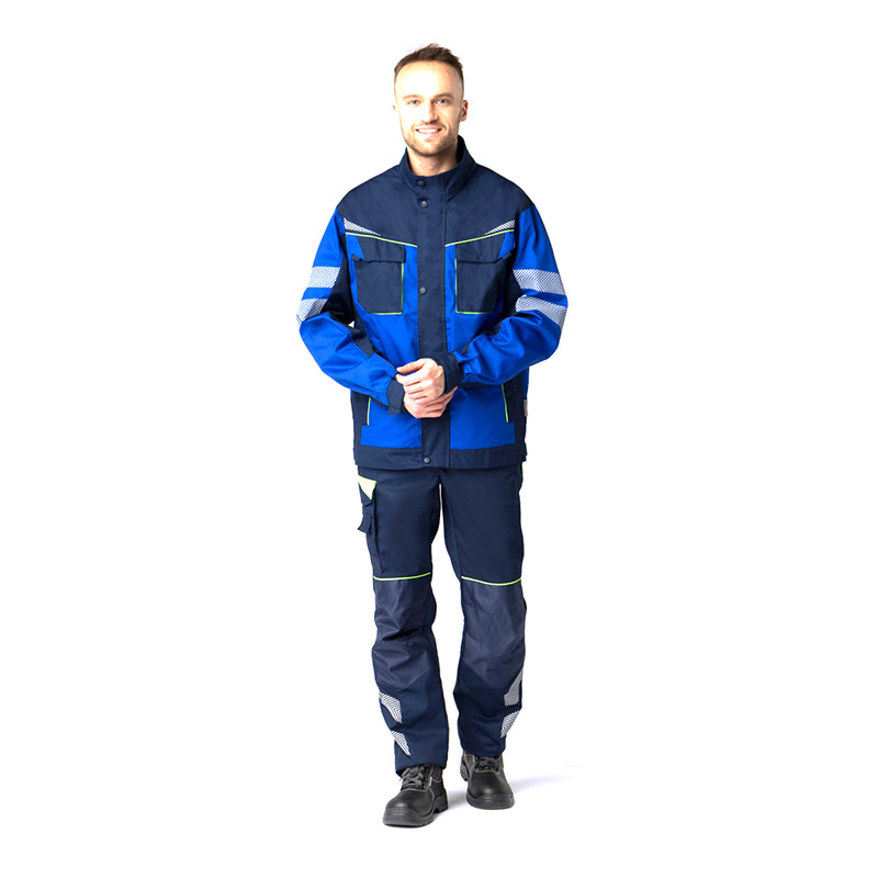 Куртка укороченная мужская PROFLINE SPECIALIST (тк.Смесовая,240), т.синий/васильковый