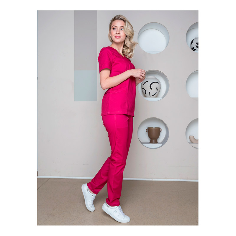 Костюм женский хирургический Модерн-001 (тк.Спандекс,175) MedLine, фуксия