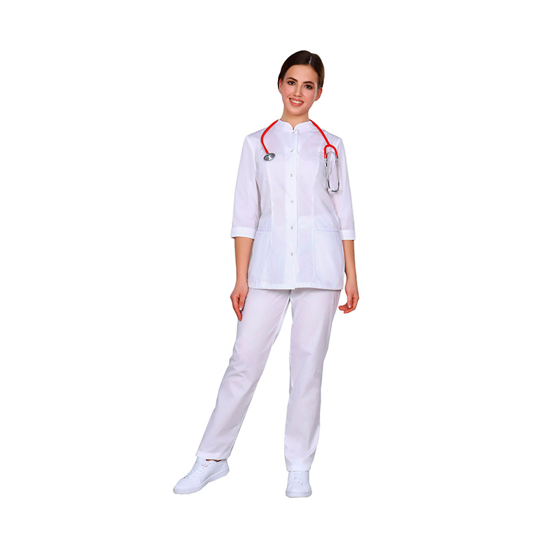 Костюм женский №406 (тк.ТиСи) DoctorBIG, белый (0)
