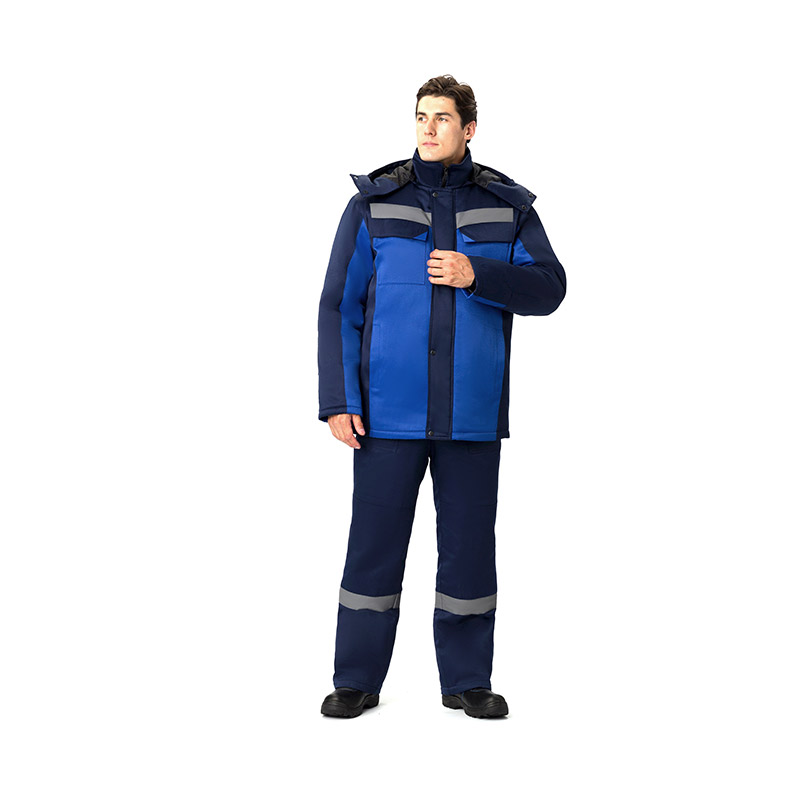 Костюм зимний Сфера NEW (Смесовая,250) п/к, т.синий/васильковый