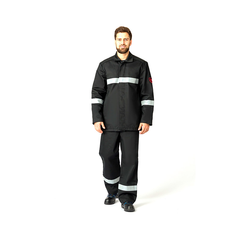 Костюм сварщика WORKER 3 кл.защиты (тк.100% хб,500) КСв №124 W, черный
