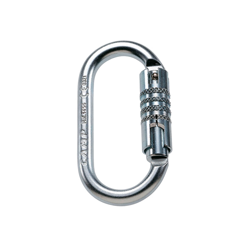Стальной карабин овальной формы с автоматической муфтой OVAL PRO 3LOCK