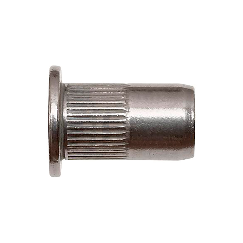 Нерж. Заклепка с внутренней резьбой цилиндрический бортик с насечкой М5x150