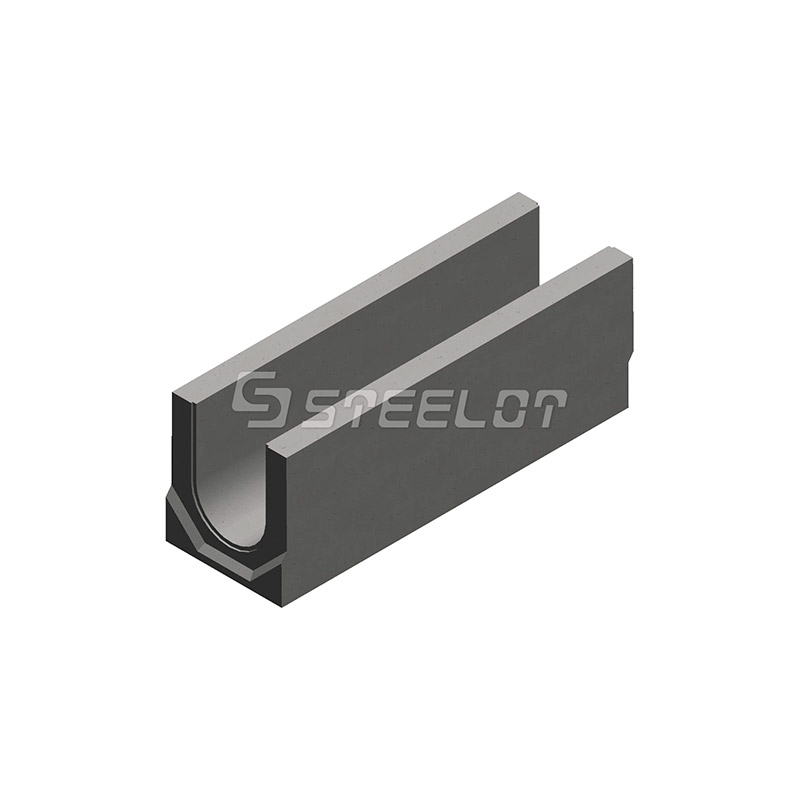 Бетонные водоотводные лотки SteePlus DN200 с уклоном 0,5%
