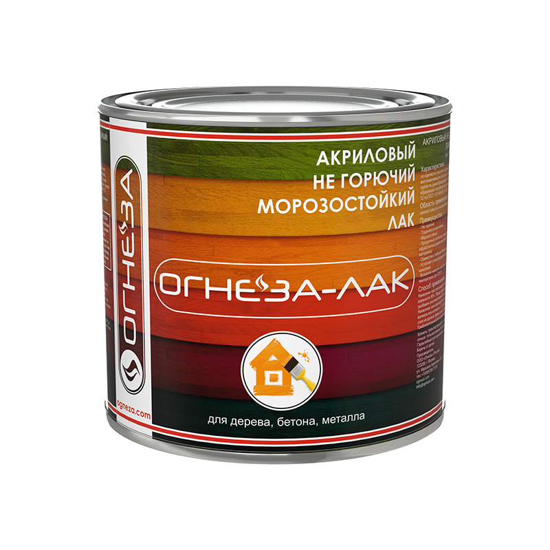 Лак акриловый ОГНЕЗА-ЛАК-ОД глянцевый 24л