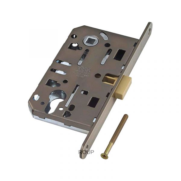 B06103.50.12.567 Замок межкомнатный (BOX) под цилиндр AGB MEDIANA POLARIS (ант. бронза) + отв. пл.