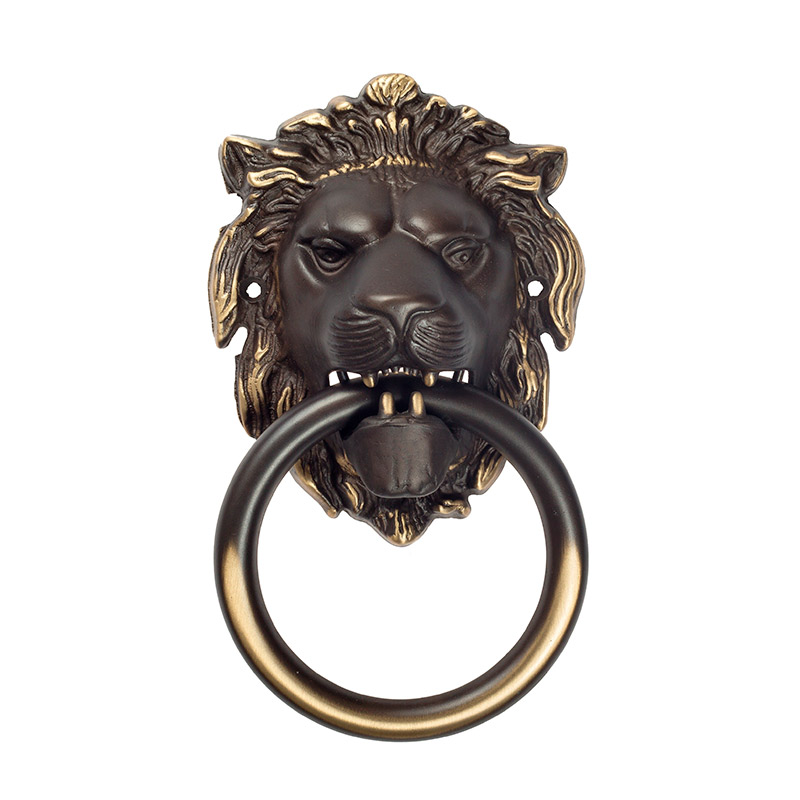 Дверная стучалка Venezia LEONE 190x110 темная бронза