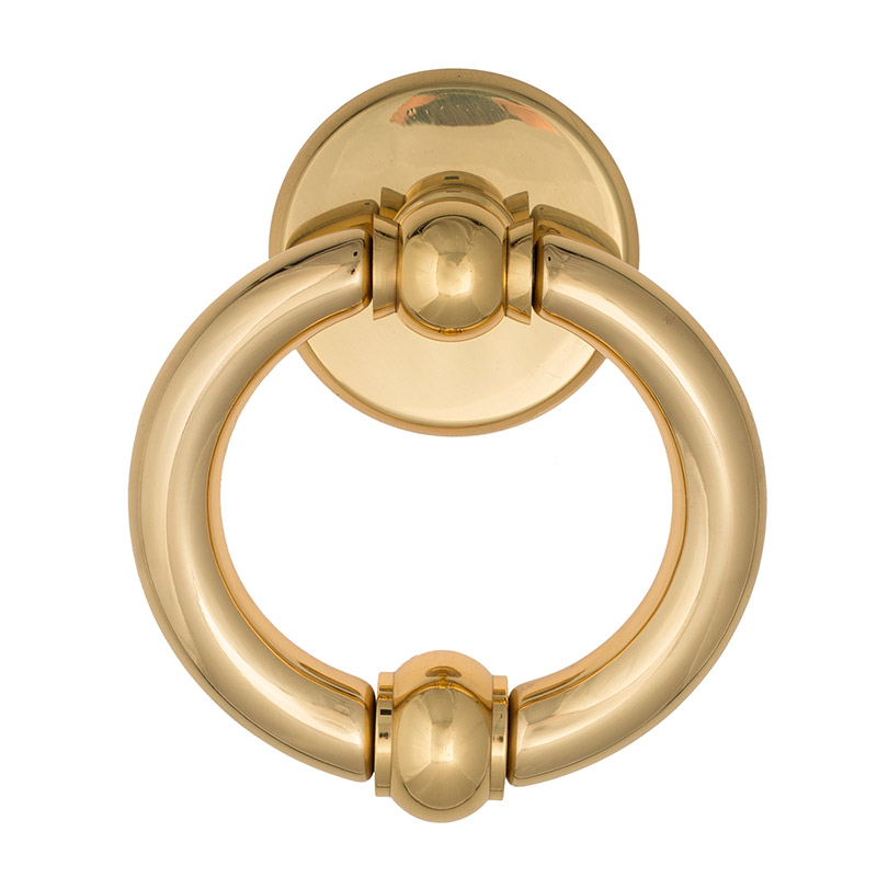 Дверная стучалка Venezia OTTAVIA 135x80 полированная латунь