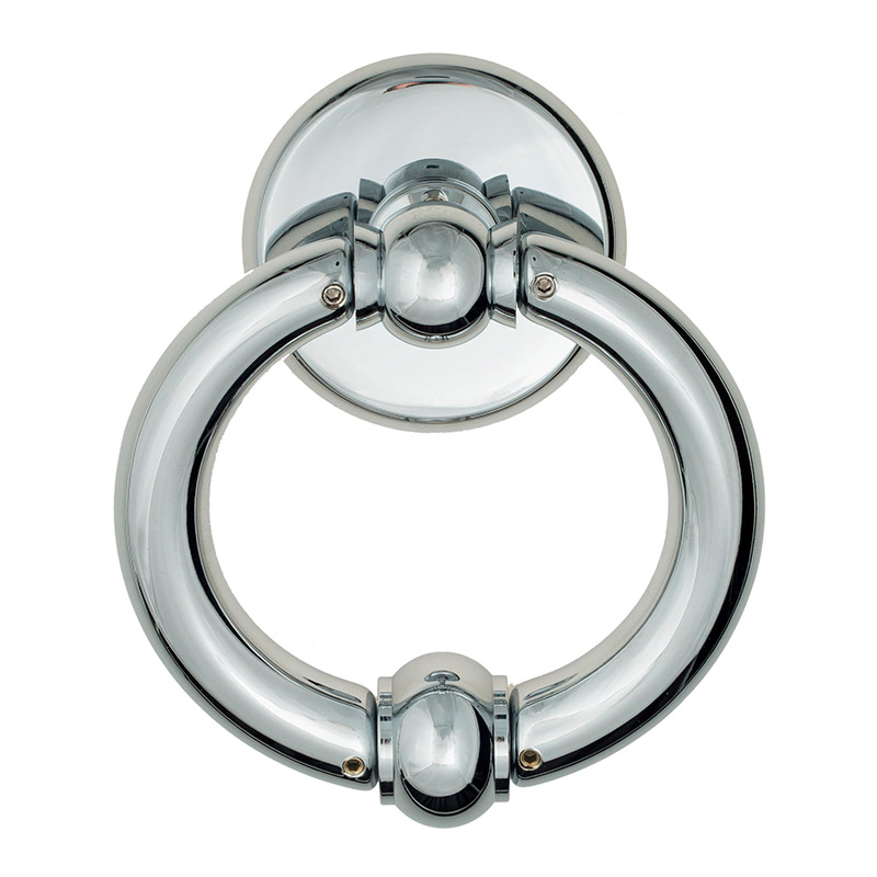 Дверная стучалка Venezia OTTAVIA 135x80 полированный хром