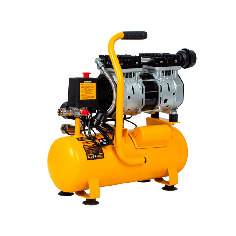 Поршневой компрессор DLS650/10 безмасляный (220 В, 10 л), DENZEL