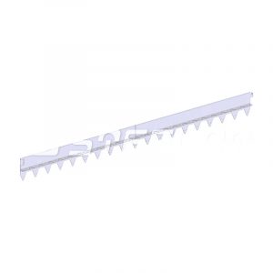 Разделитель-бордюр T-образный 1200x120x21,6x2, нержавеющий
