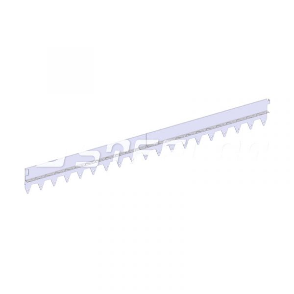 Разделитель-бордюр T-образный 1200x120x21,6x1,5, нержавеющий