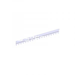 Разделитель-бордюр T-образный 1200x130x21,6x2, нержавеющий