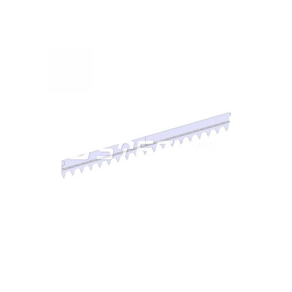 Разделитель-бордюр T-образный 1200x130x21,6x2, нержавеющий
