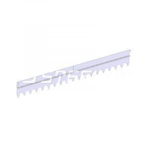 Разделитель-бордюр T-образный 1200x170x21,6x1,5, нержавеющий