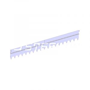 Разделитель-бордюр T-образный 1200x170x21,6x2, нержавеющий
