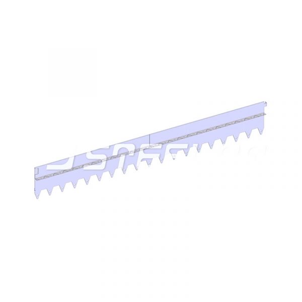 Разделитель-бордюр T-образный 1200x170x21,6x2, нержавеющий