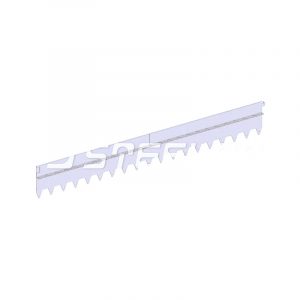 Разделитель-бордюр T-образный 1200x175x21,6x1,5, нержавеющий