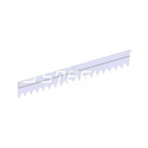 Разделитель-бордюр T-образный 1200x175x21,6x2, нержавеющий