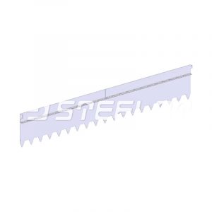 Разделитель-бордюр T-образный 1200x240x21,6x2, нержавеющий