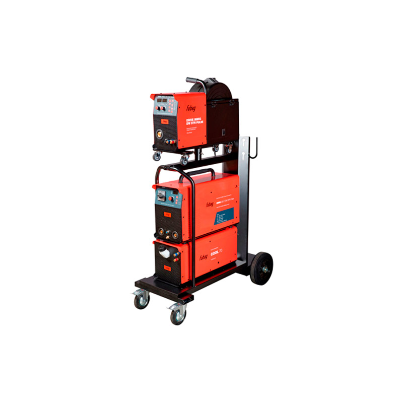 Сварочный полуавтомат FUBAG INMIG 500T DW SYN PULSE полный комплект (с тележкой и блоком охл.)
