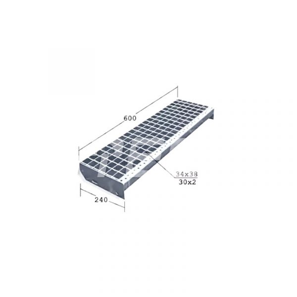 Ступени из сварного настила SP 600х240х30х2