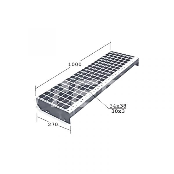 Ступени из сварного настила SP 1000х270х30х3