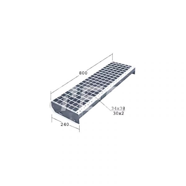 Ступени из сварного настила SP 800х240х30х2