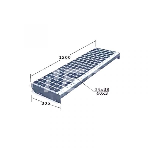 Ступени из сварного настила SP 1200х305х40х3