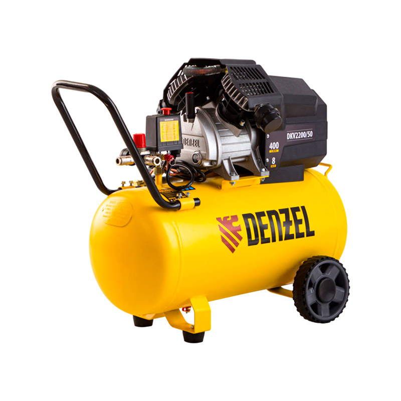 Поршневой компрессор DKV2200/50 Х-PRO, масл. (220 В, 50 л), DENZEL