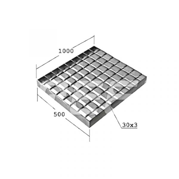 Решетчатый настил сварной SP 1000х500х30х3