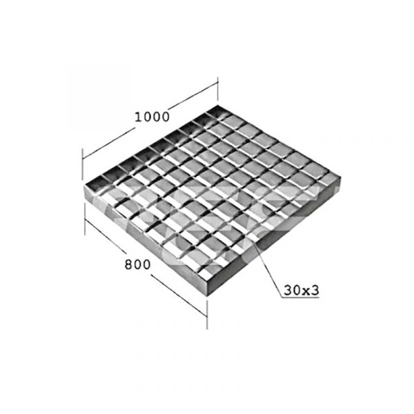 Решетчатый настил сварной SP 1000х800х30х3
