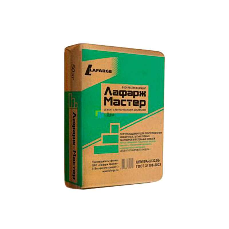 Портландцемент М400 Д20 (ЦЕМ II 32,5Б), мешок 40кг