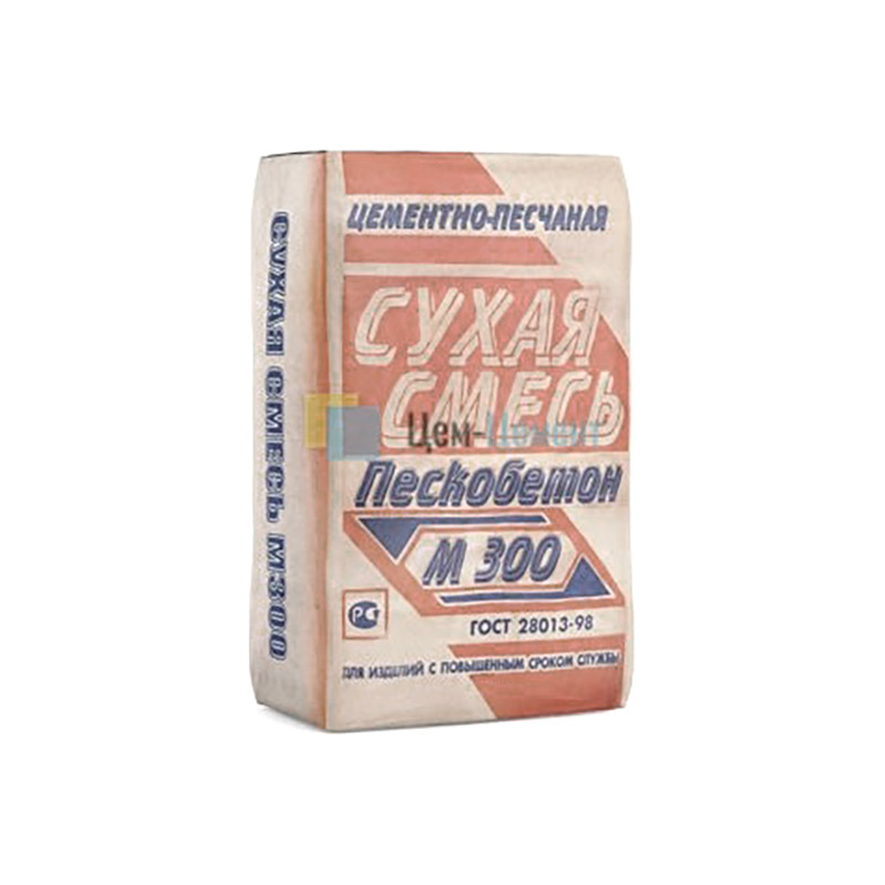 Сухая смесь М300 пескобетон